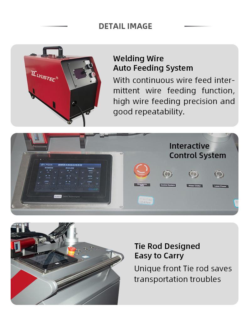 High Efficiency Handheld Fiber Laser Welding Machine Weld 3mm Carbon Steel Sheet