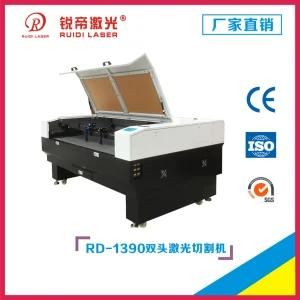 Two Head CO2 Laser Engraving Machine Wood Acrylic Leather Automatic