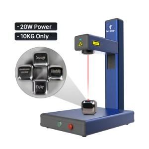 Small Mini Fibre Laser Raycus Metal Fiber Laser Marking Machine 20W with Rotary