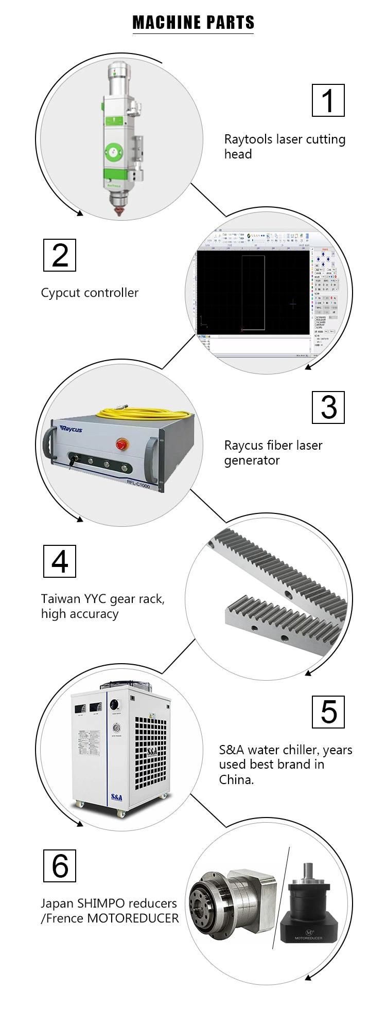 High Precision Ipg Full Cover Fiber Laser Cutting Machine Exchange Table Fiber Metal Laser Cutting Machine