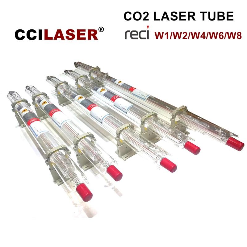 Laser Cutting Machine Parts Reci W8 CO2 Glass Laser Tube 1850mm*90mm 150W 180W