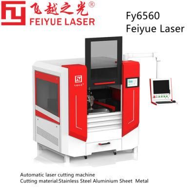 Fy6560 Feiyue Automatic Laser Cutting Machine CNC Laser laser Precision Metal Cutting Machine Stainless Steel Aluminium Sheet Best Laser Cutter
