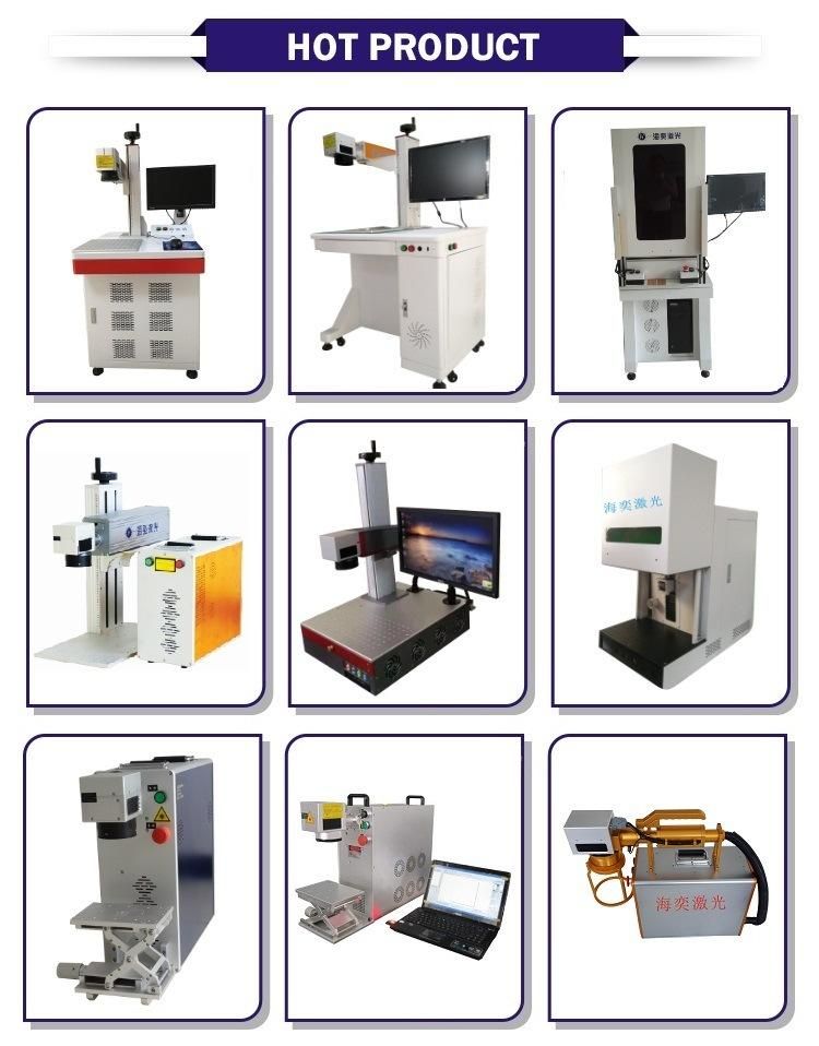 Haiyi Factory Price Laser Marking Machine for Metal Marking Silver Gold Jewelry Non-Metal Marking PVC, PE, ABS and Other Plastic