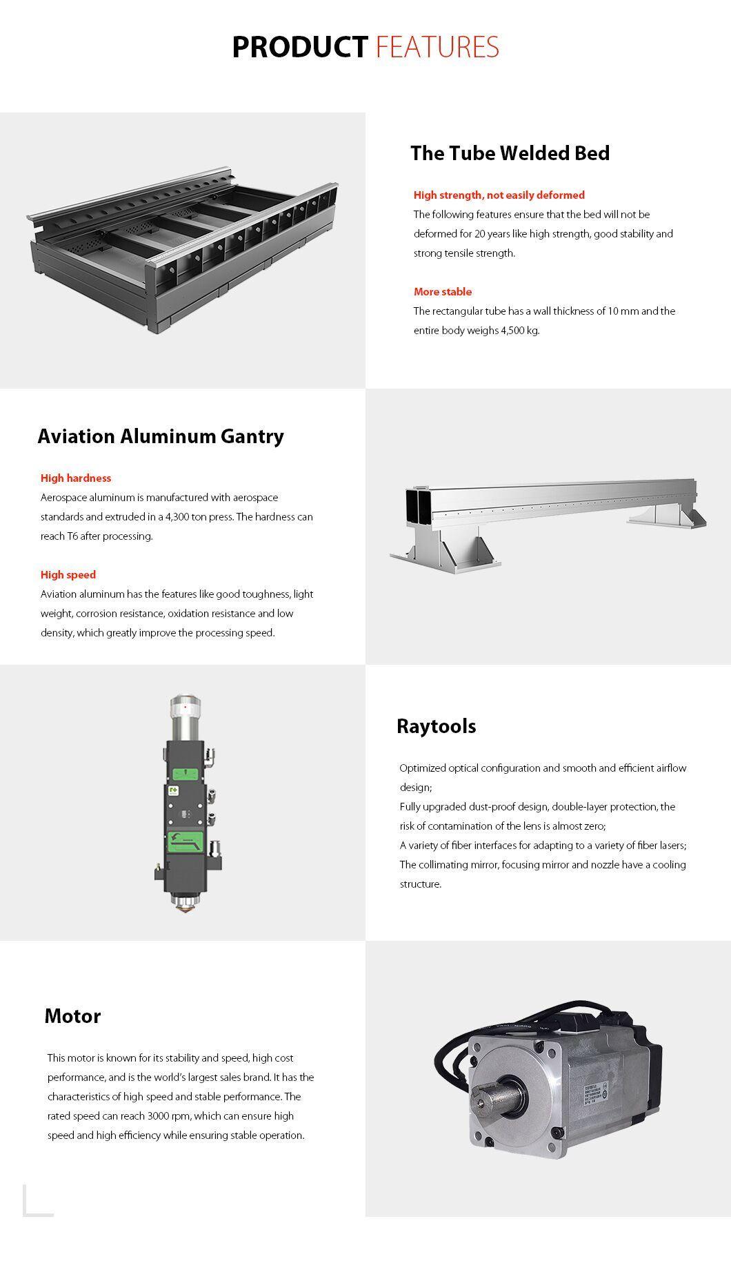 Factory Price High-Precision Medium Fiber Laser Cutting Machine for Industrial Use 1000 * 1500 mm