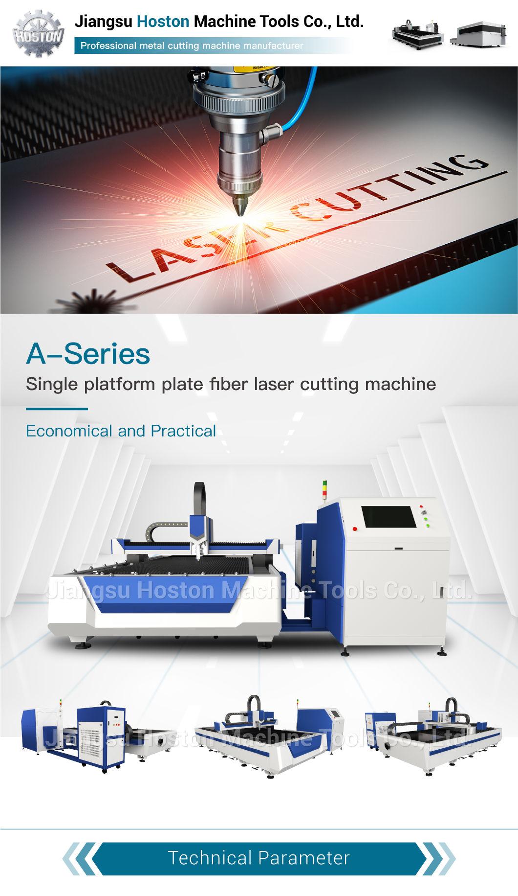 Single Platform CNC Fiber Laser Cutting Machine Steel Copper Brass Metal Cutting