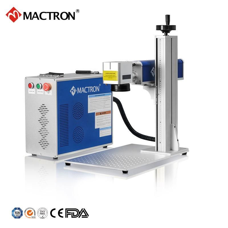 High Quality 20W Split Type Optical Fiber Laser Marking Machine for Auto Parts/Silver