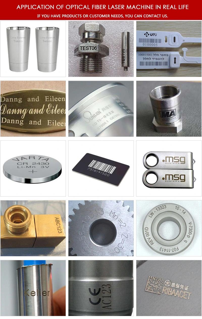 20W/30W/50W/70W/100W White/Black/Color Fiber Laser Marking Machine Price/Fiber Laser Engraving/Laser Marker for Metal