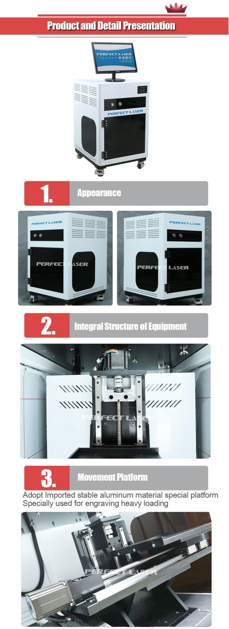 Sub-Surface 2D to 3D Photo Crystal Laser Engraving Machine