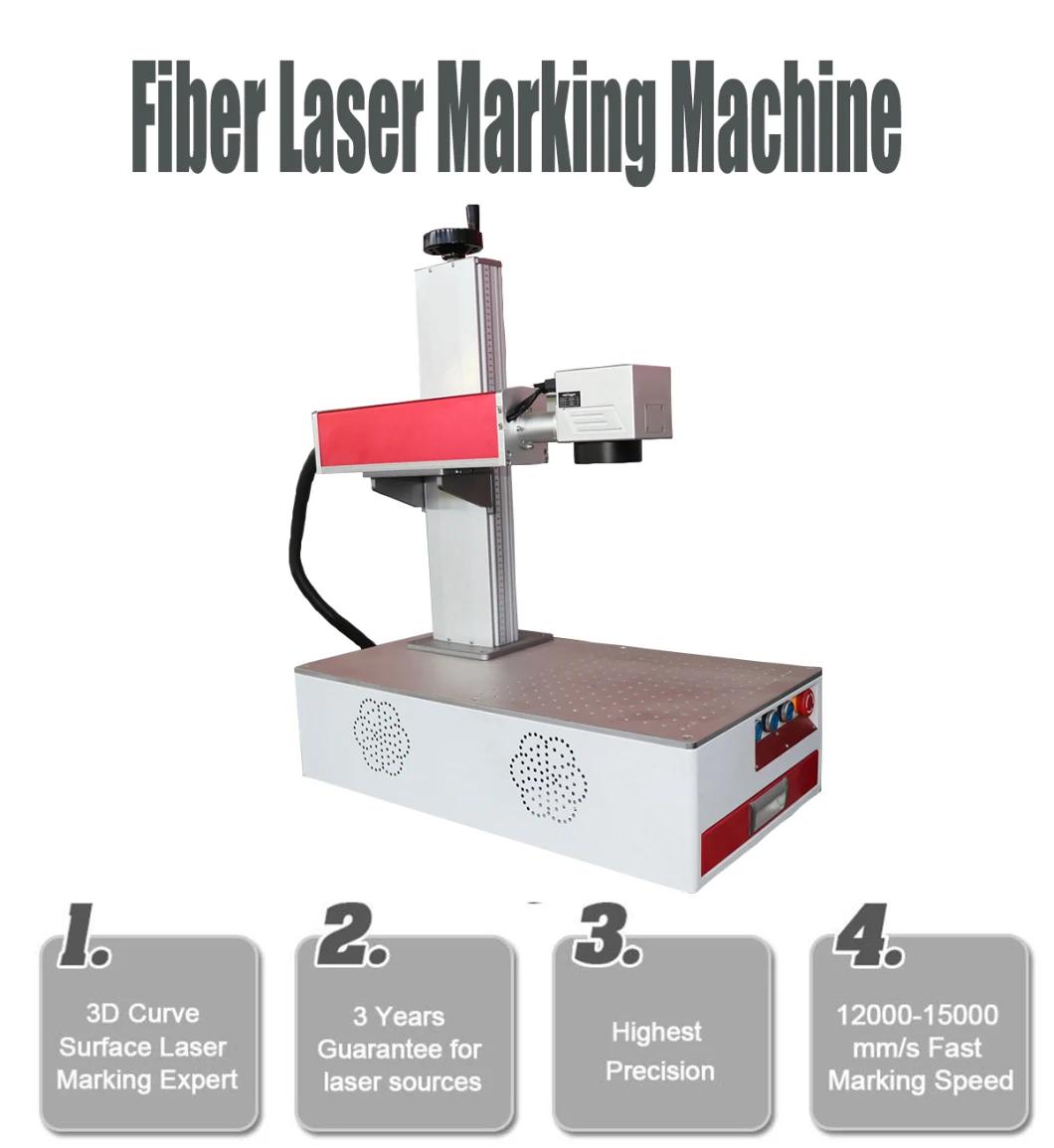 Metal and Plastic Fiber Laser Marking Machine with Safety Cover