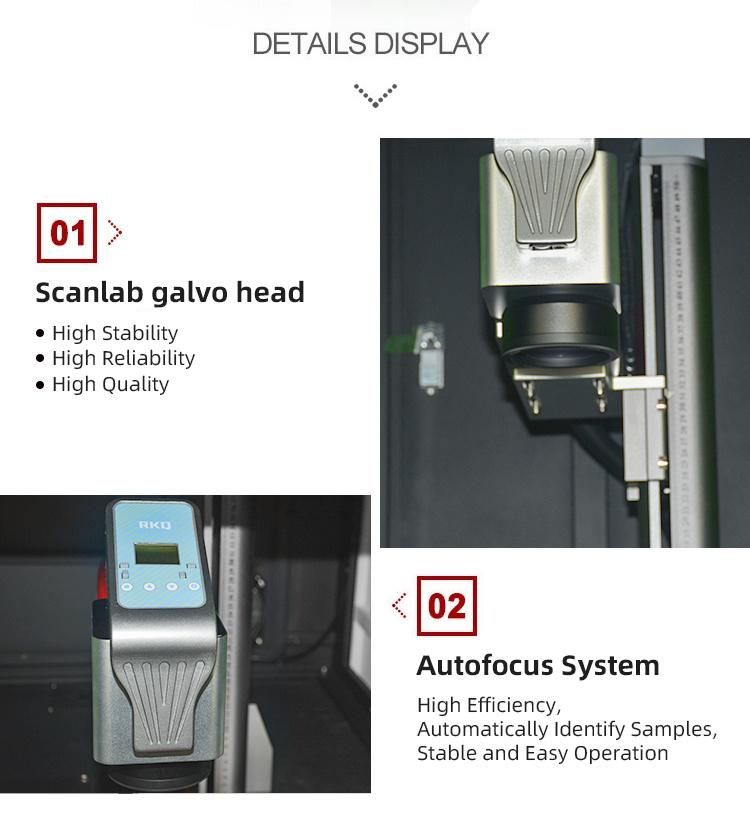 High Speed CNC Fiber Laser Engraving Marking Machine for Mirror