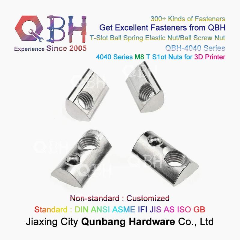 Qbh 4080 4040 CNC Router Laser Cutter Plasma Cutter Replacing Parts Ball Spring Elastic Aluminum M8 T-Slot Nut Maintenance Repair Replacement