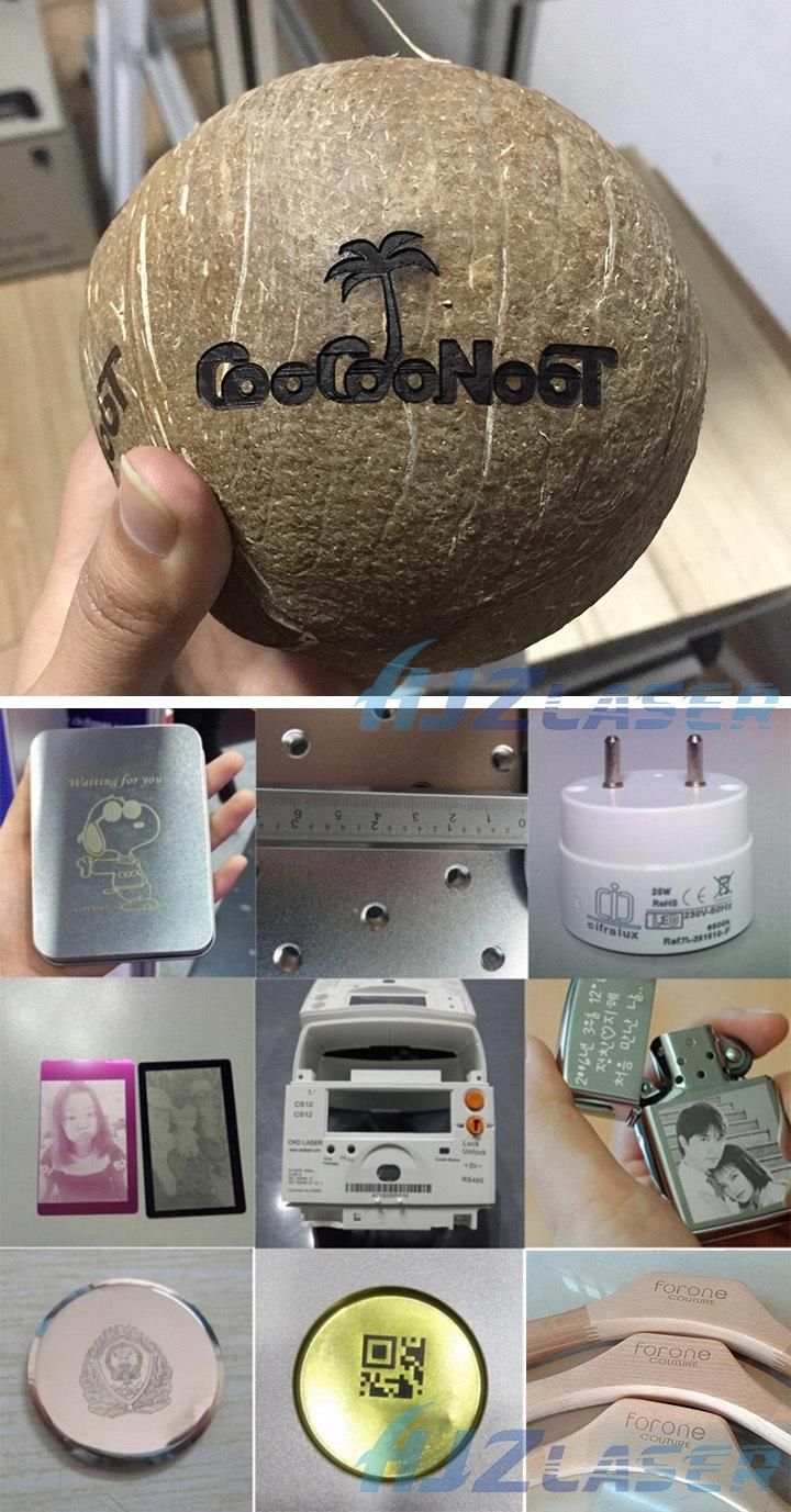 Small Fiber Laser Marking Engraving Equipment Manufactures Printing Machine