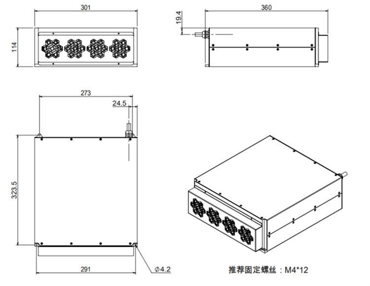 120W Color Laser 1064nm Mopa Fiber Laser Source High Quality Laser Marking Welding Cutting Machine Part