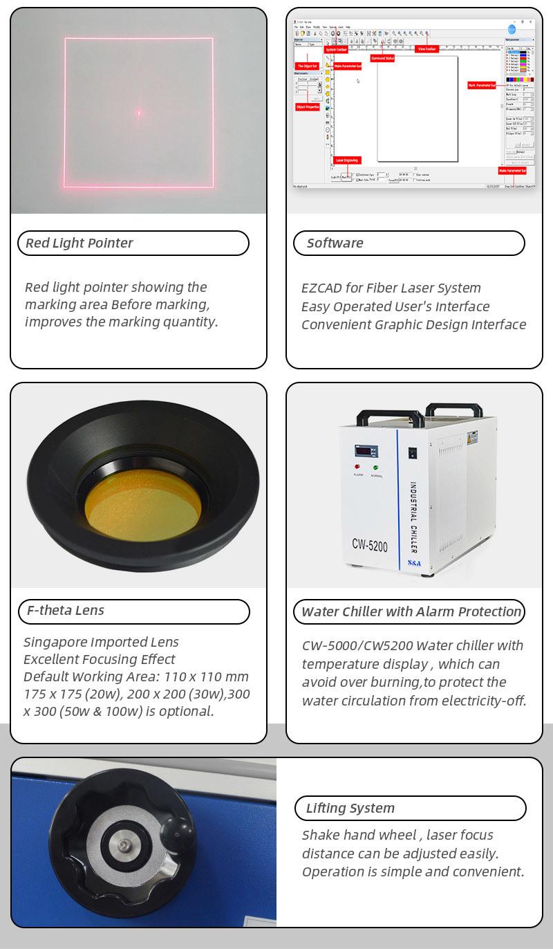 60W CO2 Laser Marking Machine with Glass Sealed CO2 Laser Tube