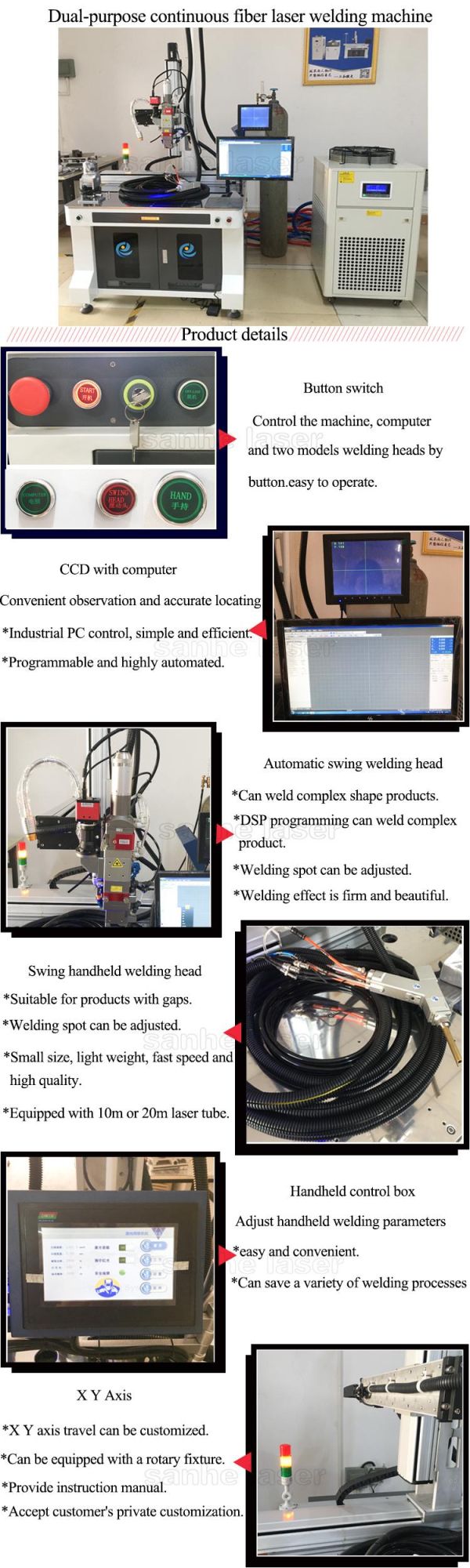 1000W-6000W Laser Welding Machine for Metal Plate Welding Factory Price