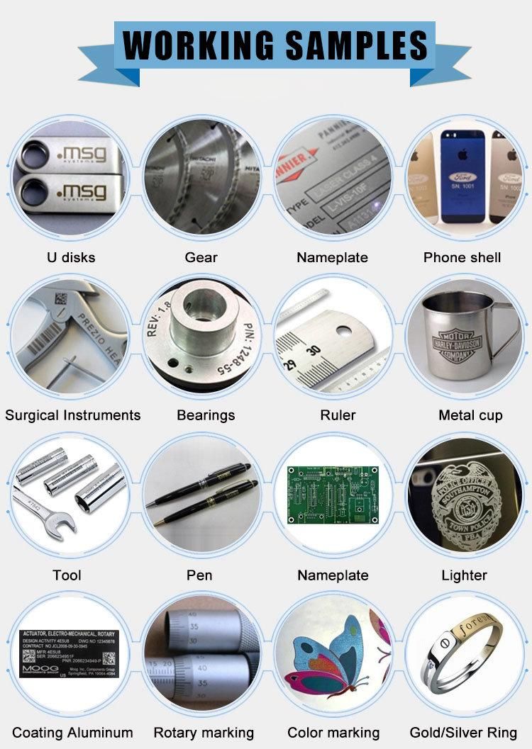 3D Logo Printing Fiber Marking /Cutter/Engraving Machine for Metal/Plastic/Laser Engraver Metal Laser Cutting Machine