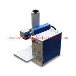 Fiber Laser Marking Machine 30W with Rotary Used Metal Marking Laser Engraving