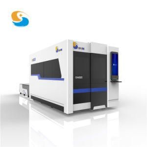 Enclosed High Power CNC Fiber Laser Cutting Machine with Exchange Table for Auto Manufacturing and Advertising