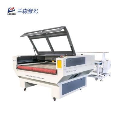 1610 Fabric Textile Leather Auto Feeding CO2 Laser Cutting Machine