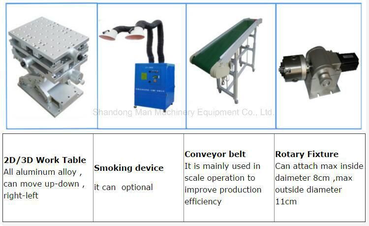 Metal Portable Mini Laser Marking Machine Price with Rotary Devices