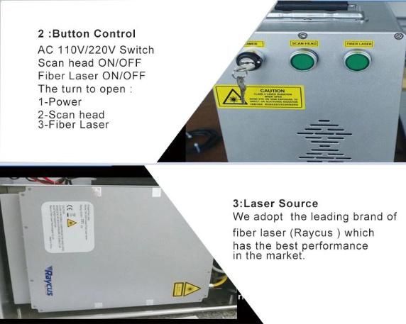 Flying 100W Optical Fiber Laser Marking Machine for Aluminum Bottle