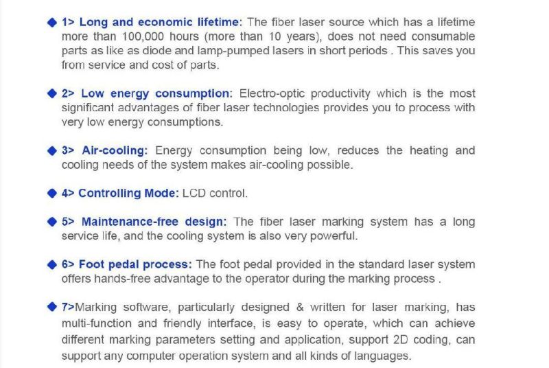 High Speed Fiber Laser Marking/Engraving/Cutting Machine for Gobo/Laser Projectior/Metal/Plastic