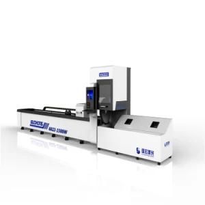 Guohong 3 Chucks Round Tube and Square Pipe CNC Fiber Laser Cutting Machine for Stainless Steel