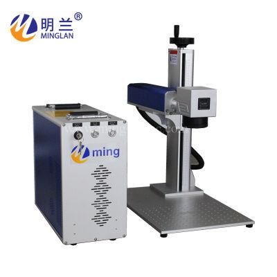 50W Raycus Fiber Laser Marking Machine for Metal Deep Engraving and Cutting with Rotary