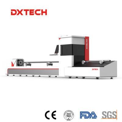 1500W Pipe Tube Fiber Laser Cutting Machine for Round Mild Steel Automatic Loading and Unloading system 6m