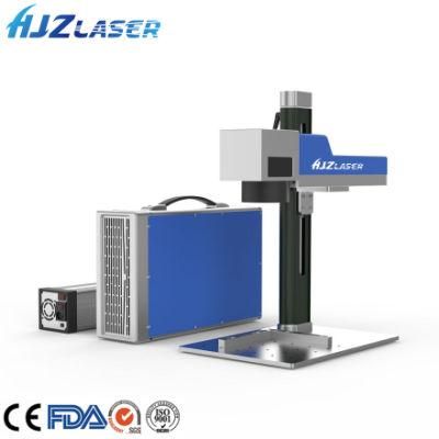 Hjz Mini 20W Raycus Metal Logo Laser Engraving Animal Tag Printing Machine Jewelry Writing