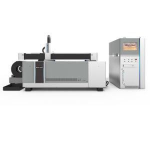 Hunary Popular 1000W~6000W Raycus Ipg Laser Source Metal CNC Fiber Metal Laser Cutting Machine for Cutting Square Pipe and Round Pipe