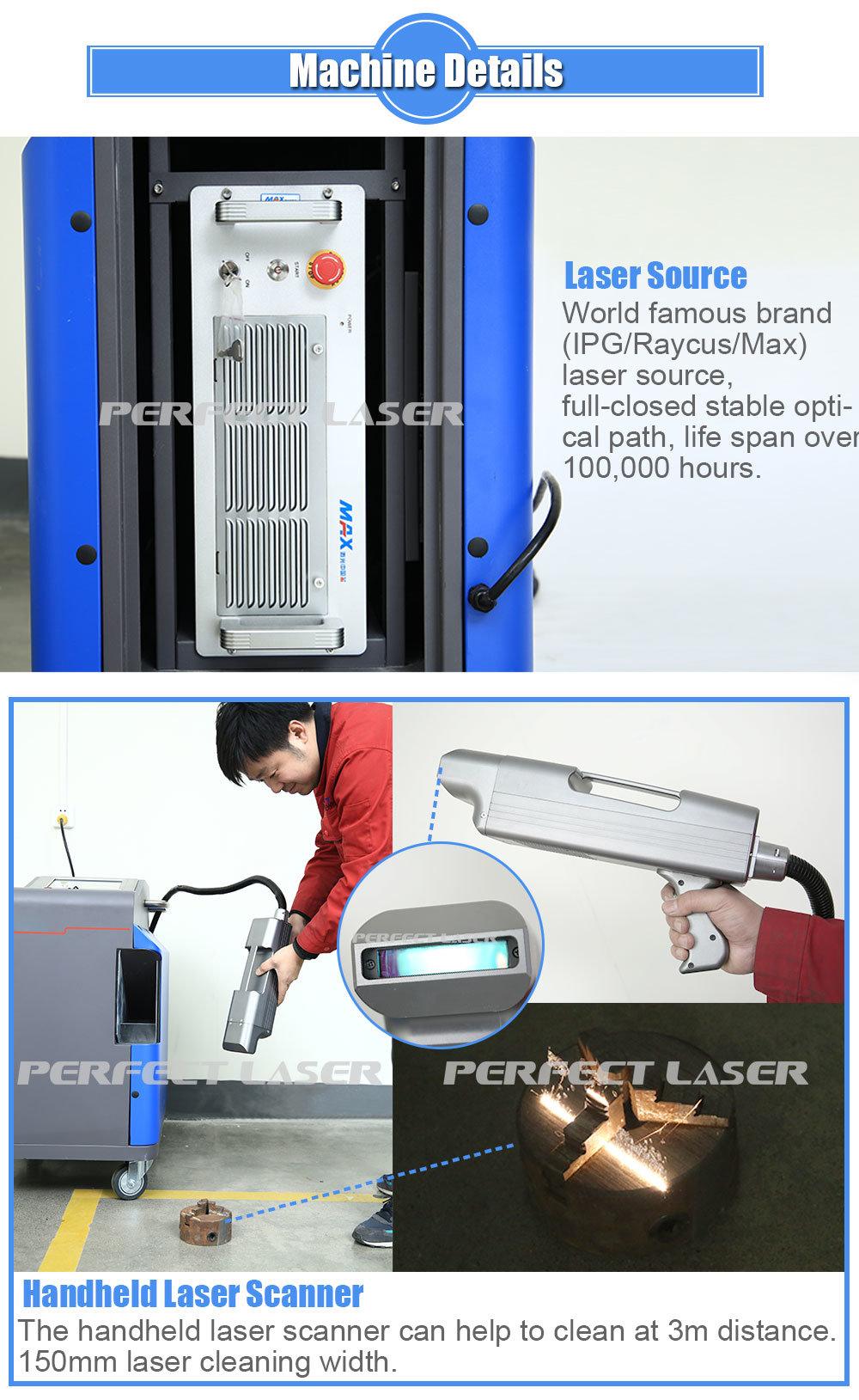 Perfect Laser-100W 200W 500 Watts Portable Handheld Metal/Stainless Steel/Aluminum/Brass/Copper Laser Rust Removal Cleaner Cleaning Machine Price