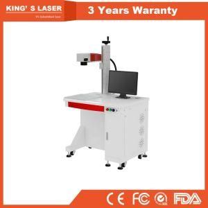 30W 50W 100W Desktop Fiber Metal Laser Etching Engraving Marking Machine
