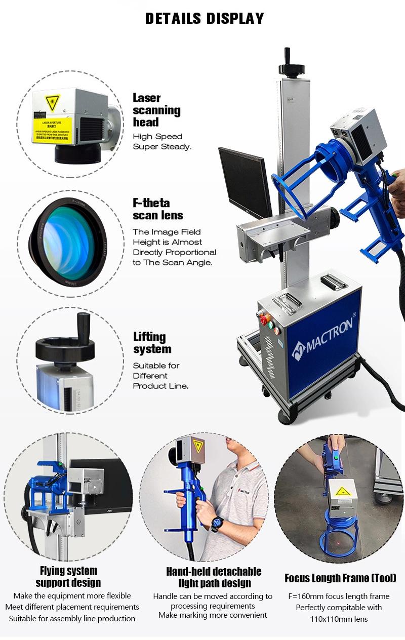 Portable Laser Engraving Machine CNC Metal Laser Printer for Plastic Bottle/Aluminium Stainless Steel/PVC Pipesl