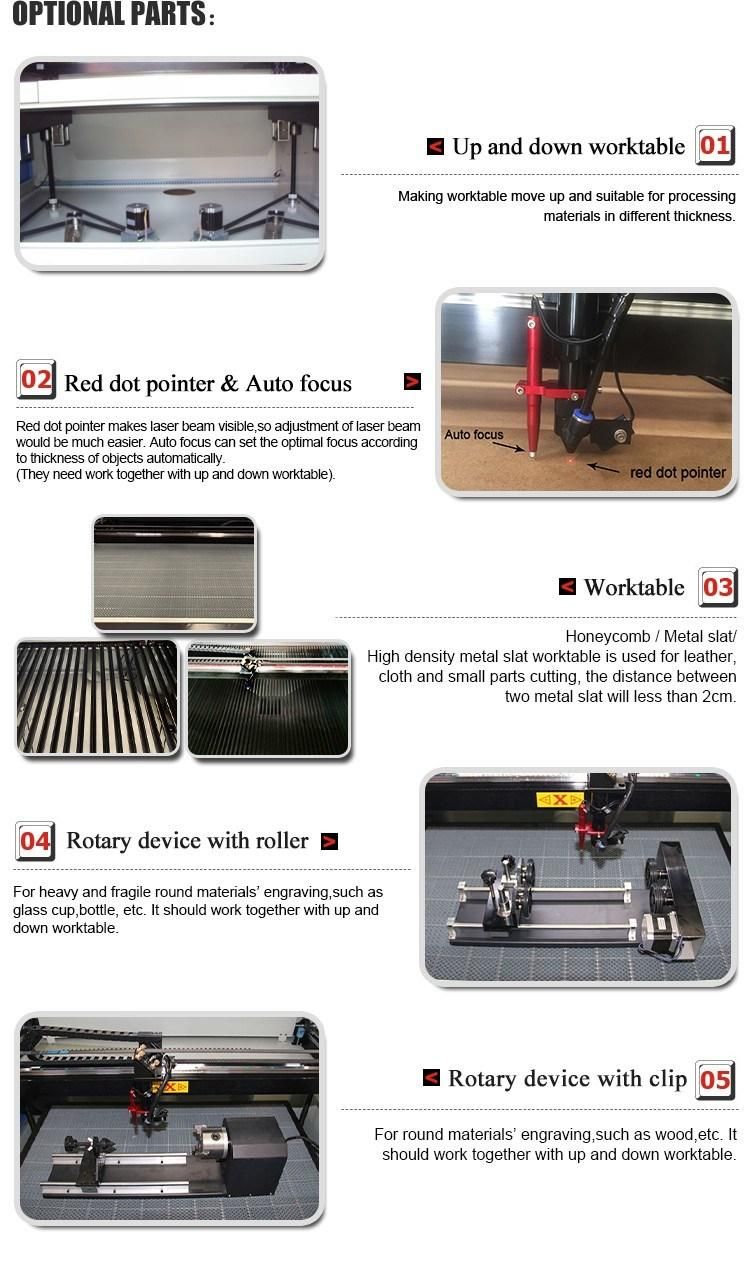 1390 Stone Wood Reci 90W CO2 Laser Engraving Machine Split