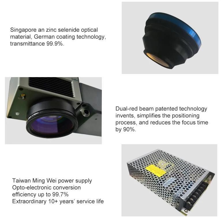 Raycus 50W Enclosed Fiber Laser Marking Machine for Aluminum Steel