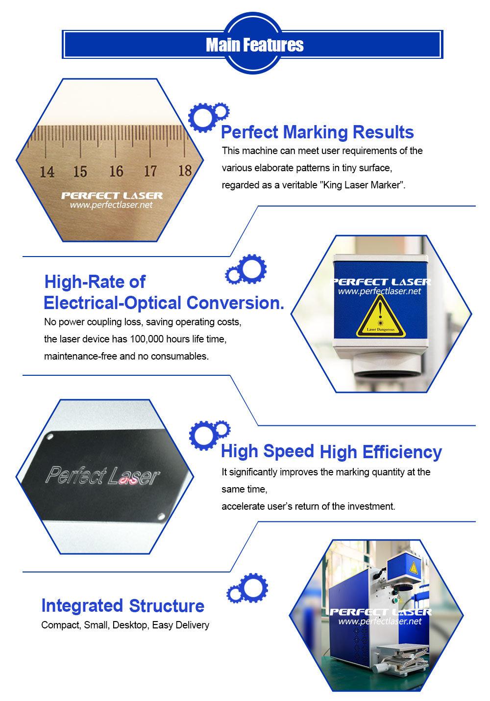20W 30W 50W Metal Parts Fiber Laser Marking Machine