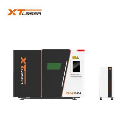 Laser CNC Metal Cutting Machinery Xtlaser Enclosed Fiber Laser Cutter