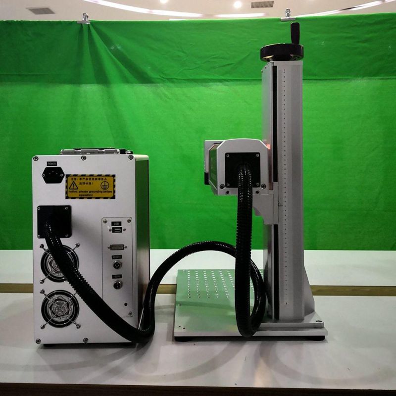 FM-20A Auto Focus Fiber Laser Marking Machine for Metal Engraving Jewelry Cutting Plastic PVC Plastic Metal Yeti Cup Mopa Color Logo Printing Date Coding