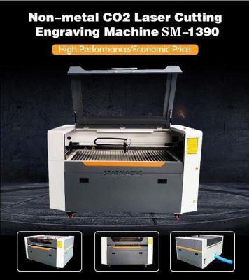 Paper Leather CO2 Laser Cutter Fabric Laser Cutting Machine 1390 9013