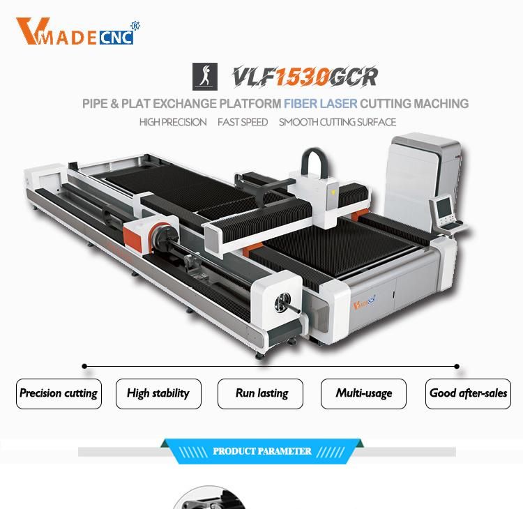 Vlf3015 CNC Laser Cutting Machine Price of Laser Cutter Machine Laser Cutter Metal Tube Fiber Metal Sheet