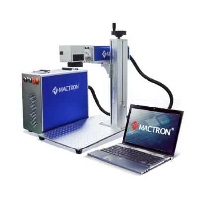 Desktop 20W 30W 50W Fiber Laser Marking Machine Rotary Price