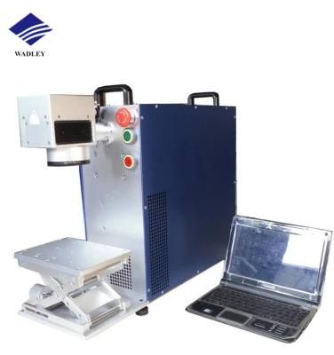 High Speed Optical Mini Portable 20W Fiber Laser Marking Machine CO2 Laser Marking Machine