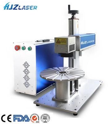 Pen Fiber Laser Marking Machine with Rotary Belt Conveyor Pen Marker