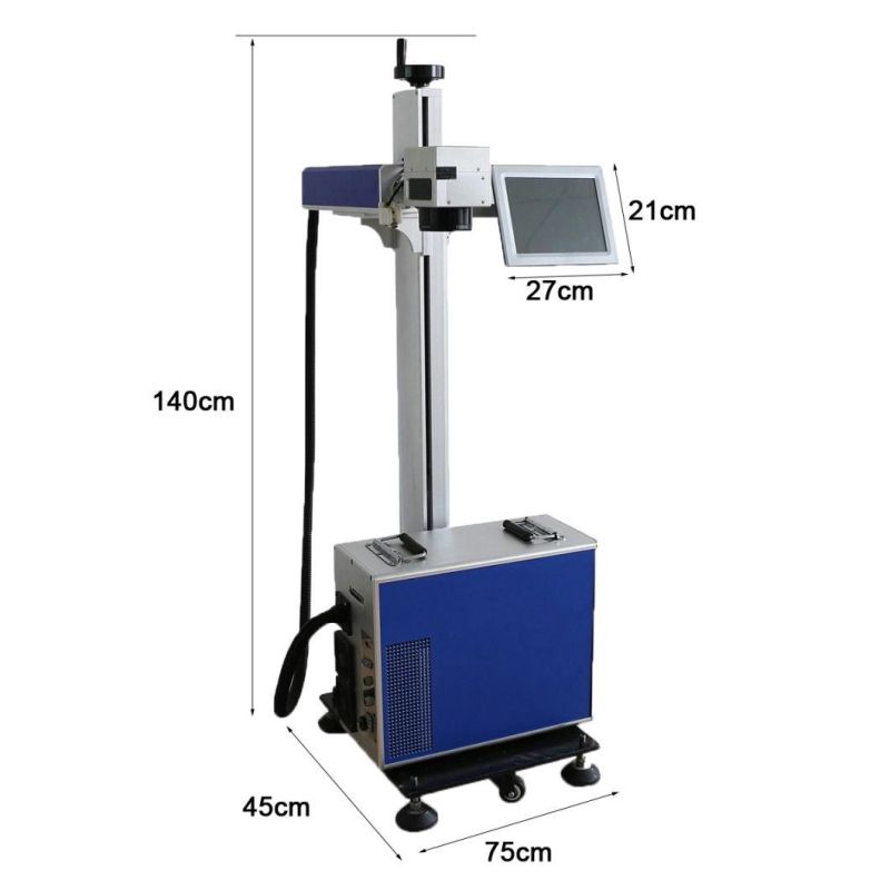 Monthly Deals Online Fly Laser Marking Machine Laser Coding Machine Laser Printer with Conveyor Belt for PVC PPR HDPE Pipe Production