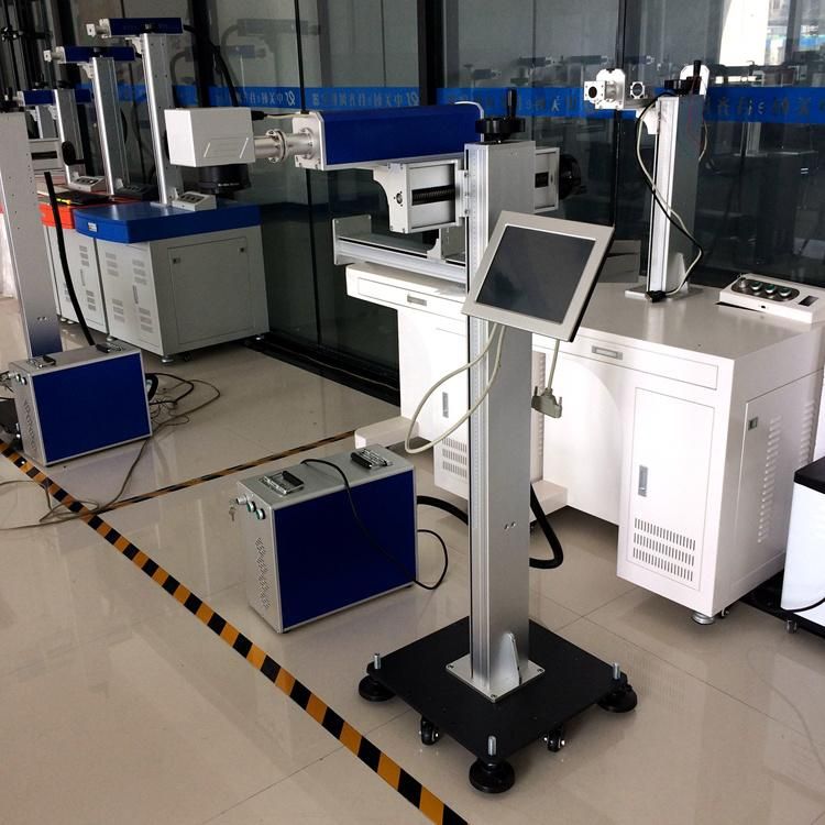 PVC HDPE Plastic Pipe Laser Printing Machine Flying Fiber Laser Marking Machine for PVC Pipe Coding Logo Printer