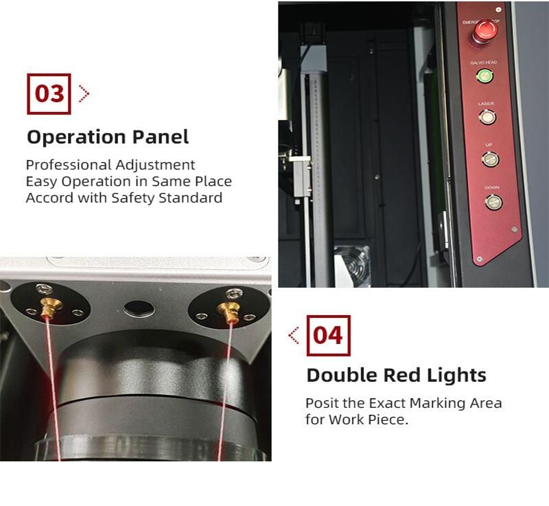 Fiber Laser Marking Machine 50W for Gold/Metal Bottle