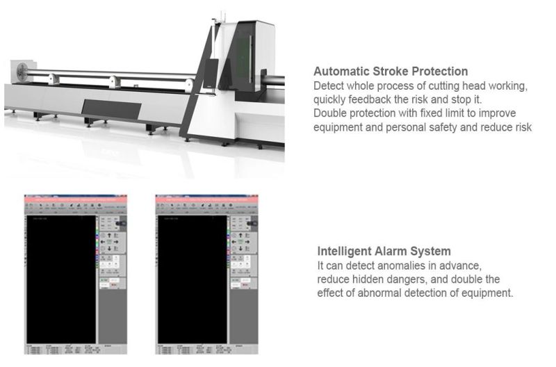 Factory Price 1000W Stainless Steel Metal Pipe Tube CNC Fiber Laser Cutting Machine