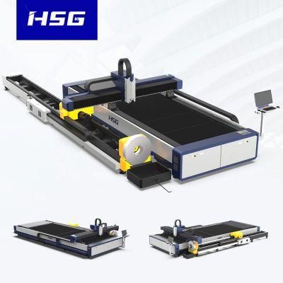 Heavy Industry 1500W Fiber Laser Metal Cutting Machinery 1530 Fiber Laser Tube Cutting Machine 4kw 3kw with Rotary Axis