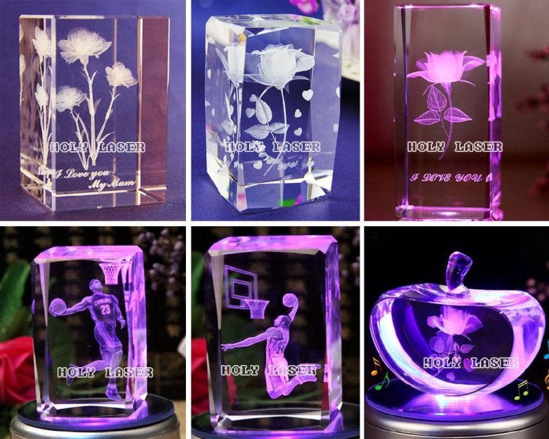 3D Inner Engraving Machinery for Crystal Photo